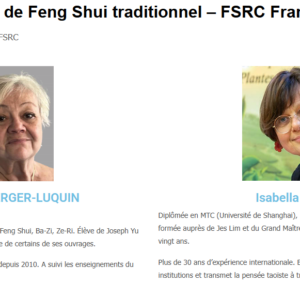 Parcours Feng shui Jocelyne BERGER-LUQUIN et Isabella OBRIST